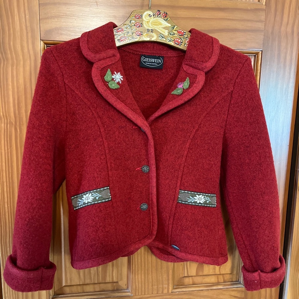Oktoberfest Giesswein Boiled Wool Jacket Size 140